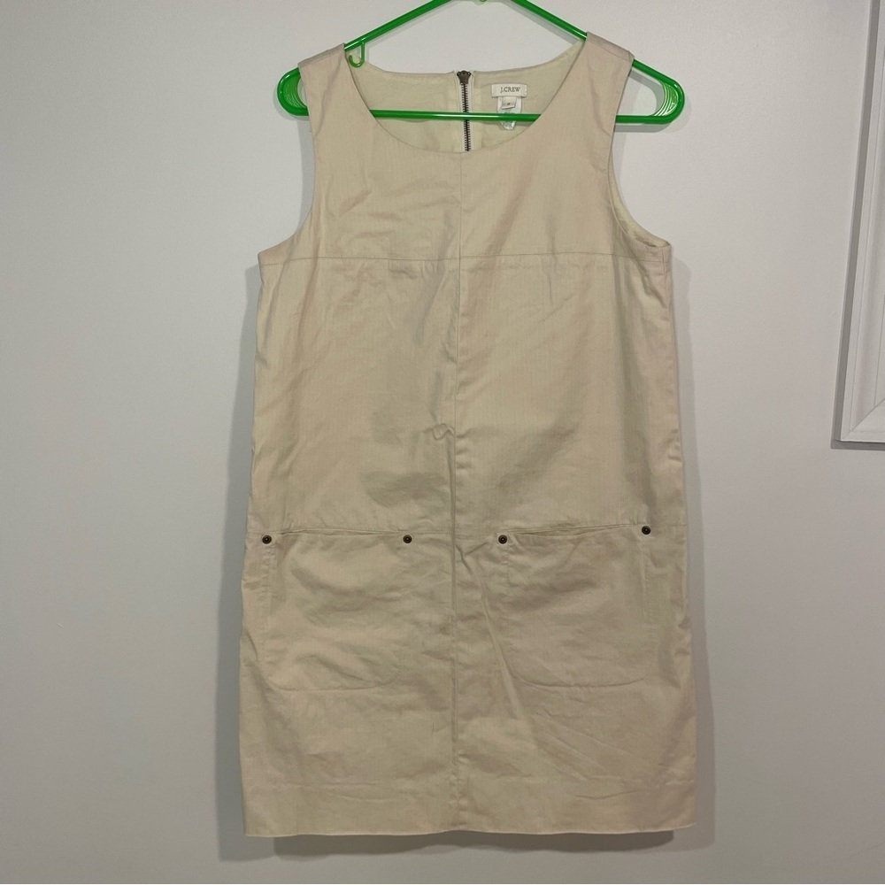 J. Crew Urbanite Sleeveless Shift Jumper Dress with Pockets size 6 - Picture 2 of 4